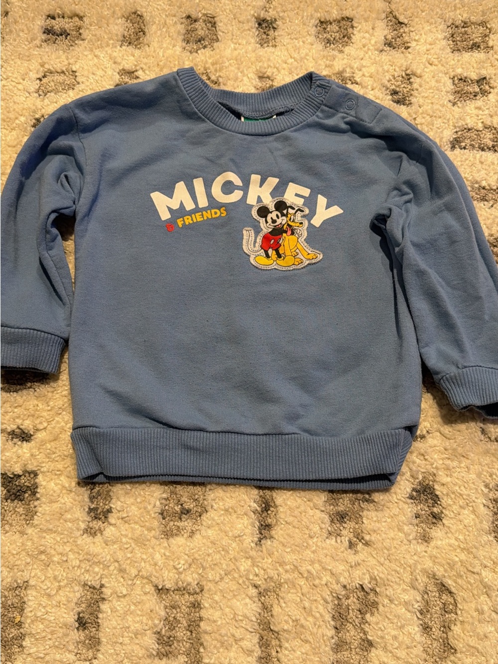 Disney Light Blue Mickey & Friends Pullover Sweatshirt